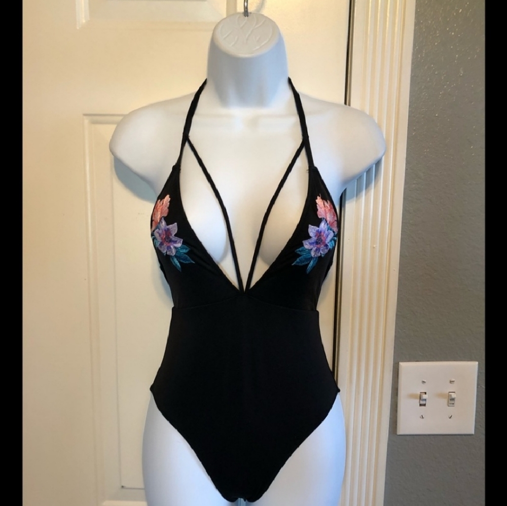 Xs Victoria’s Secret embroidered strappy one piece